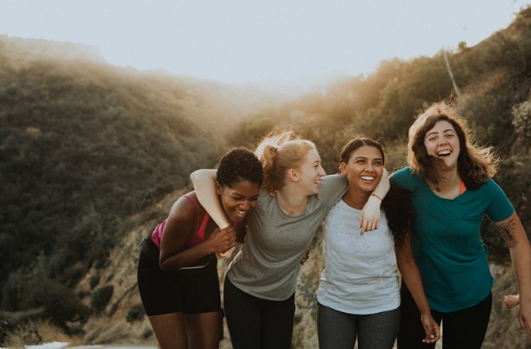 Women on hill