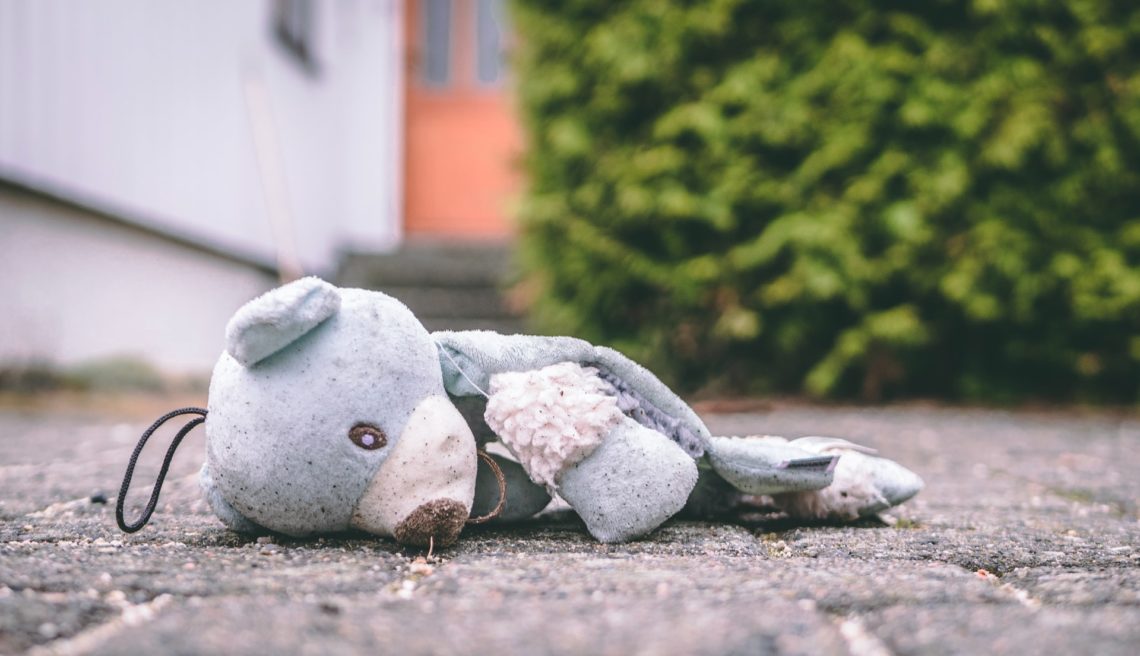 teddy bear on ground